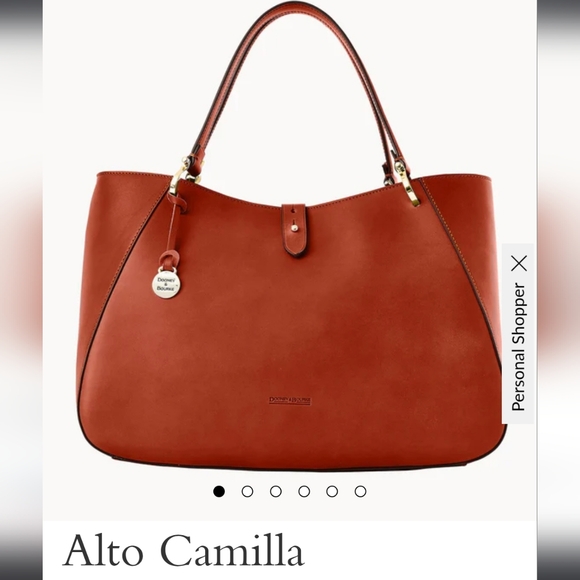 EUC Alto CAMILLA Dooney & Bourke Brown Leather Satchel Bag - Picture 16 of 16